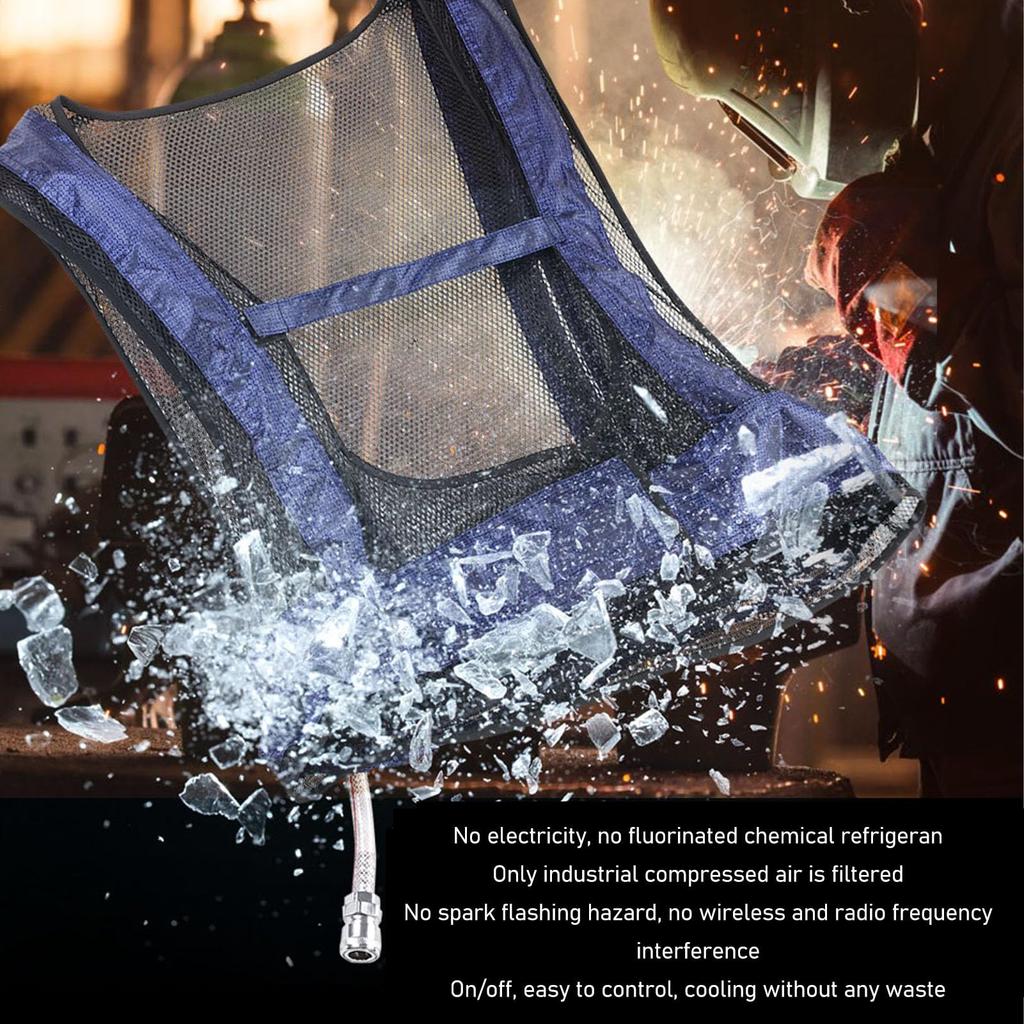 Жилет с ледяным охлаждением, одежда с кондиционером, жилет с вихревой трубкой, профилактика теплового удара, персональный охладитель с ручным управлением и регулировкой