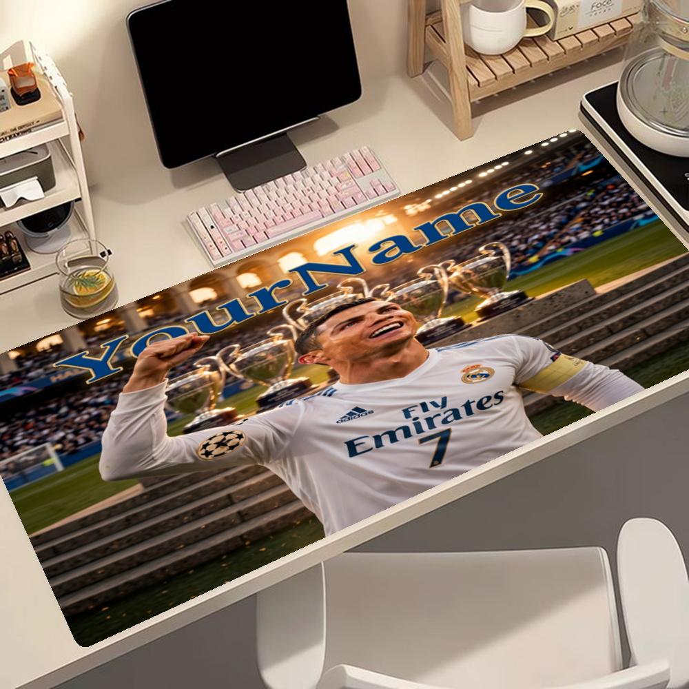 Cristiano Ronaldo Personalized Name Mouse Pad Desk Mouse Pad Desktop Mouse Pad Nonslip Rubber Bottom Perfect For Office Desktop Supplies School Home