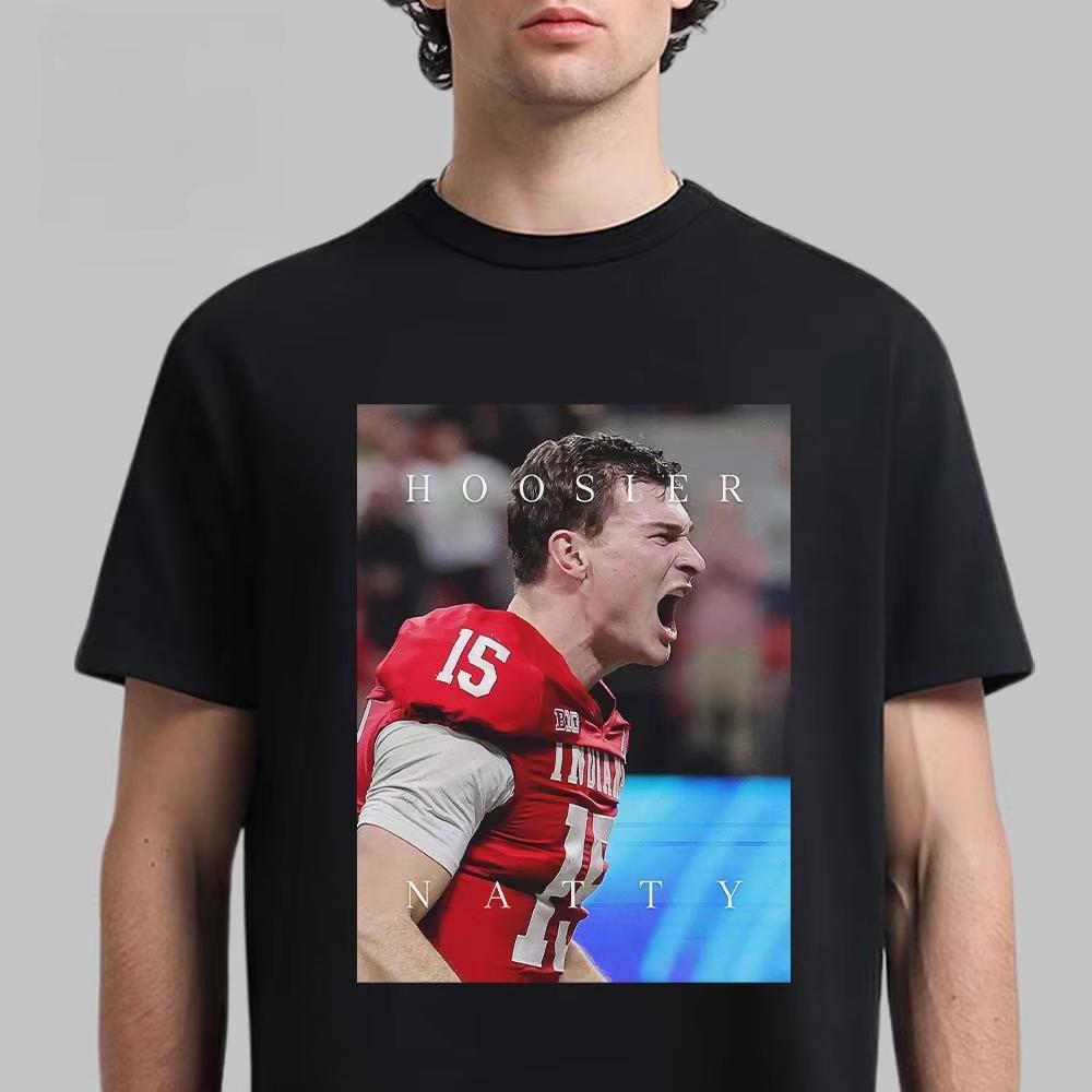 Indiana Hoosiers CFP 2026 National Champion graphics 100Cotton shirt unisex Summer Mens Oneck Short sleeve Tshirt fan gift