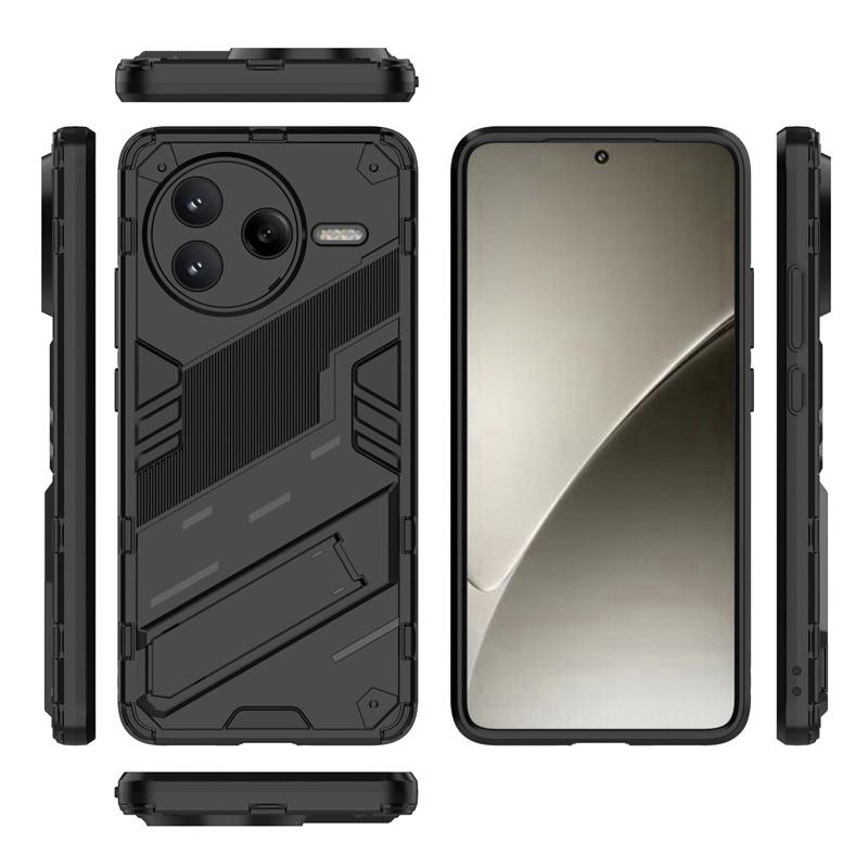 Для Xiaomi Poco F7 Pro Чехол Xiaomi Poco F7 Pro Чехол-держатель Противоударный TPU Armor PC Силиконовый чехол-накладка для Xiaomi Poco F7 Pro