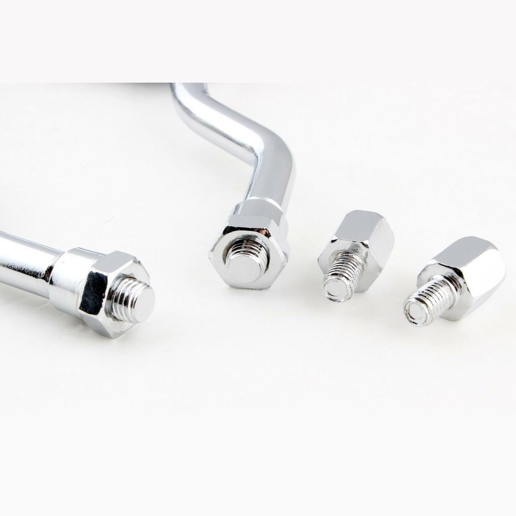 Universal Motorcycle Scooter Side Mirror Back/Silver Modification Skull Craw Shadow Rear View Mirrors Pair 8mm 10mm