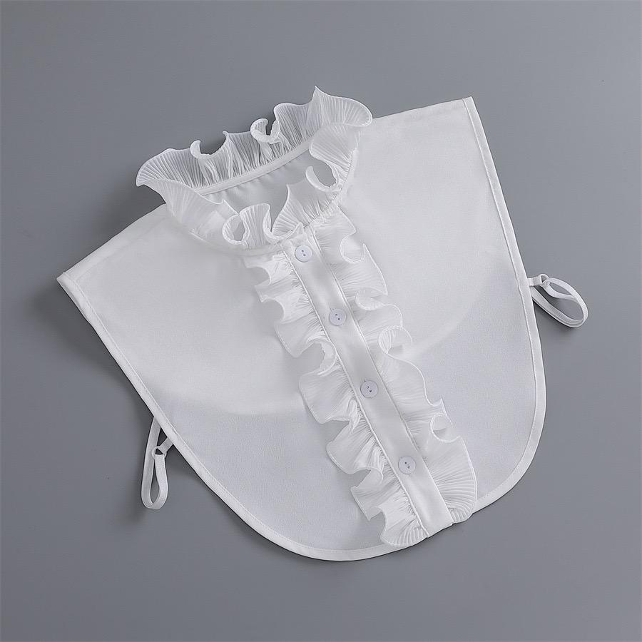 Fashion Half Shirt Style Fake Collar for Women Stand Detachable Collar Fake Girls Vintage Lace Ladies False Blouse Collar Decor