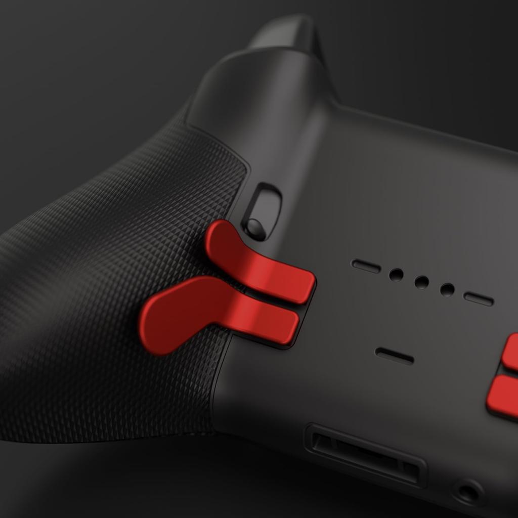 EXtremeRate 4 металлические задние лопасти из нержавеющей стали, совместимые с Xbox Elite Series 2 1 сменный фиксатор триггера для Xbox One Xbox Elite Series