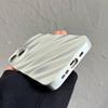 Серебристый чехол с рябью, подходящий для iPhone 11, iPhone 12, iPhone 13