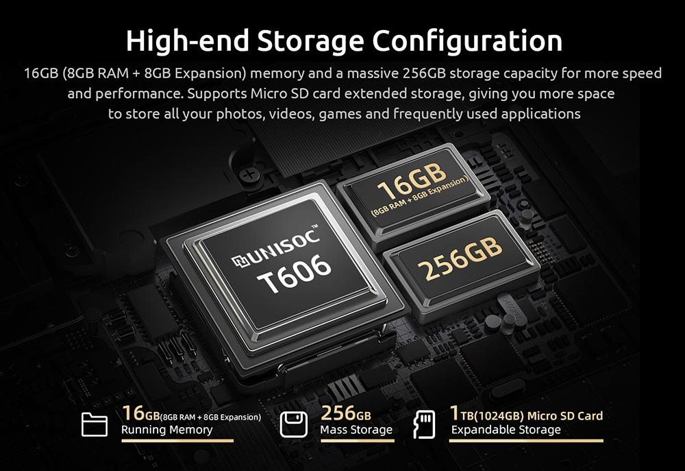 Refurbished: BMAX I11 Plus 10.4 Inch Tablet UNISOC T606 Octa Core 8GB RAM 256GB SSD Android 13 2K Screen 4G LTE 2.4G/5G WiFi Bluetoot