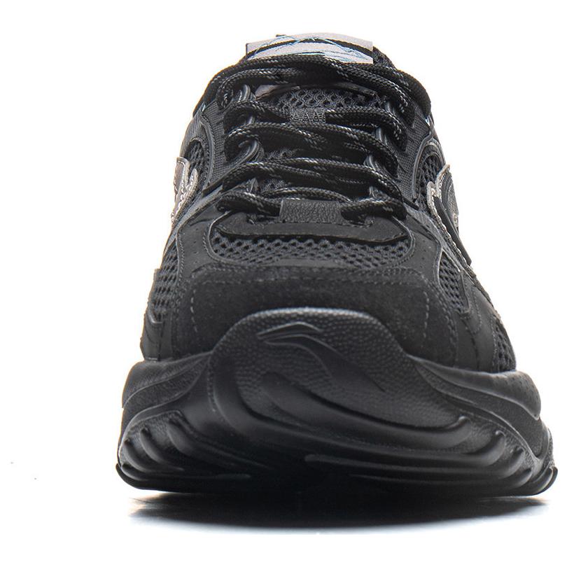 Li Ning Churui V2 Модные классические удобные универсальные толстые подошвы, увеличивающие рост, нескользящие износостойкие низкие повседневные туфли AGCU375-4