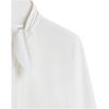 AMIPARIS Solid Color Minimalist Button Down Long Sleeve Shirt Unisex shirts White USH104CO0063-100