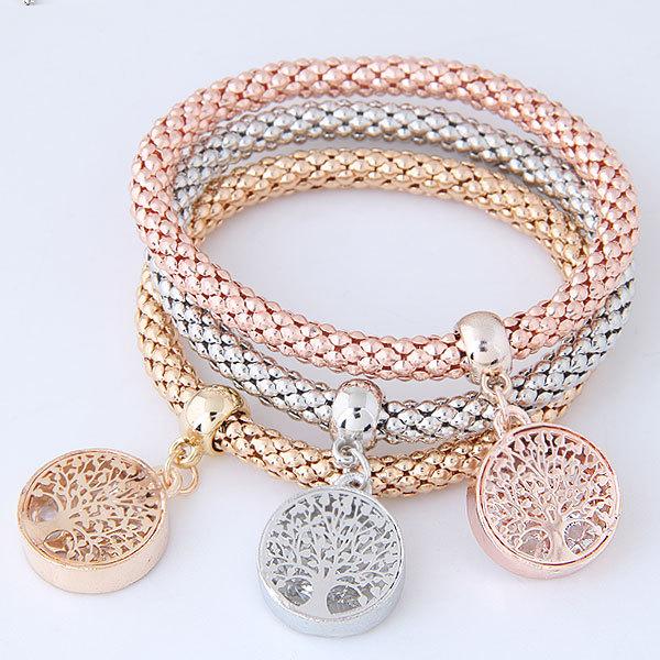 Life Tree Elastic Bracelet for Ladies 3 in 1