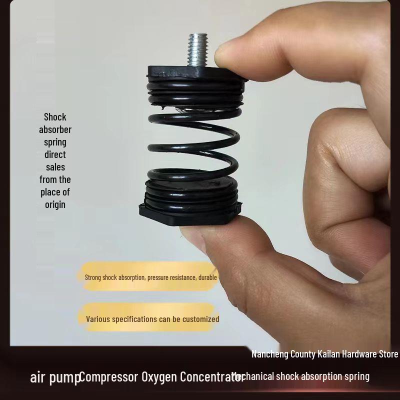 M6 Anti-Vibration Foot Pad Shock Absorber Spring, Compression Spring for Air Pump, Oxygen Concentrator, Centrifuge, Mechanical Impact Resistance.