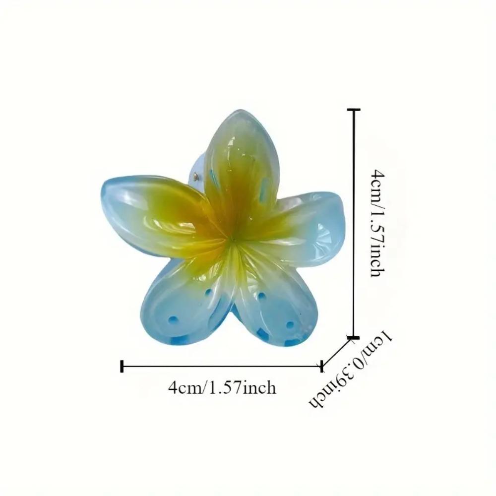 2/4/6 шт. Модные женские заколки-гвоздики с цветочным узором для волос в гавайском стиле для отдыха на пляже