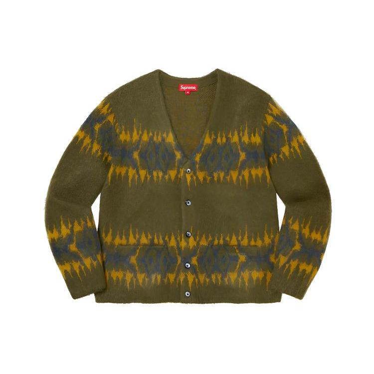 Supreme Кардиган в абстрактную полоску SUP-FW22-052