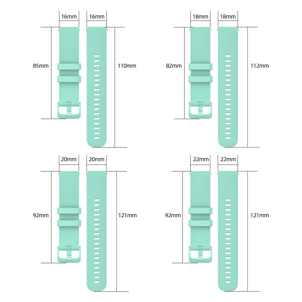 20mm 22mm Silicone Watch Band Quick Release Strap Replacement Watchband For Garmin Active Huami Amazfit Samsung Galaxy Watch