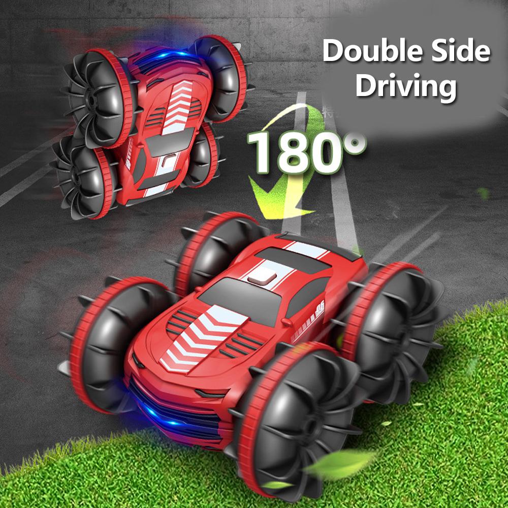 2 In 1 Rc Car Toy Water Tank 2.4G Remote Control Waterproof Stunt Car 4wd Vehicle Amphibious Auto Toys for Kids Boy Girl Gifts