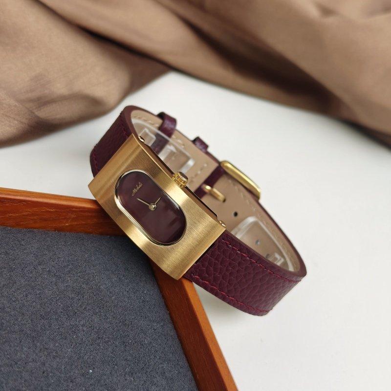 New Red, High-End, Stylish, And Minimalist Design Series Women'S Watch, A Perfect New Year'S Gift. Exquisite Ladies' Wristwatch.