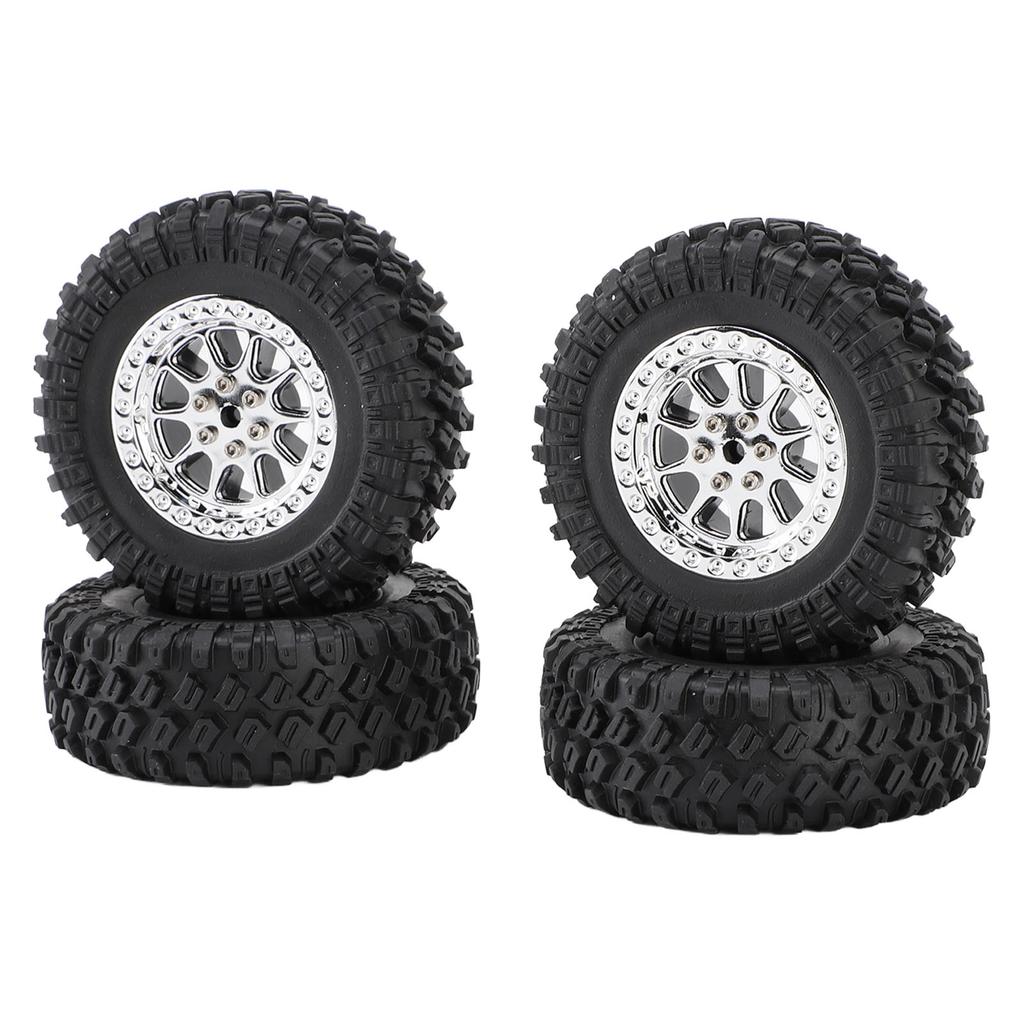 RC Car Tires Rubber Sturdy Remote Control Pickup Truck Wheel Tires Replacement for MN82