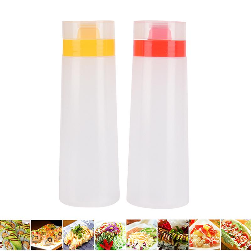 1 шт 300 мл 4-луночный пластиковый салат кетчуп горчица кухонные принадлежности заправки выдавливаемая бутылка приправа Di