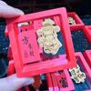 Shuibei Gold 999 Lucky Cat & Wealth God Phone Sticker – Creative Pure Gold Traffic Charm