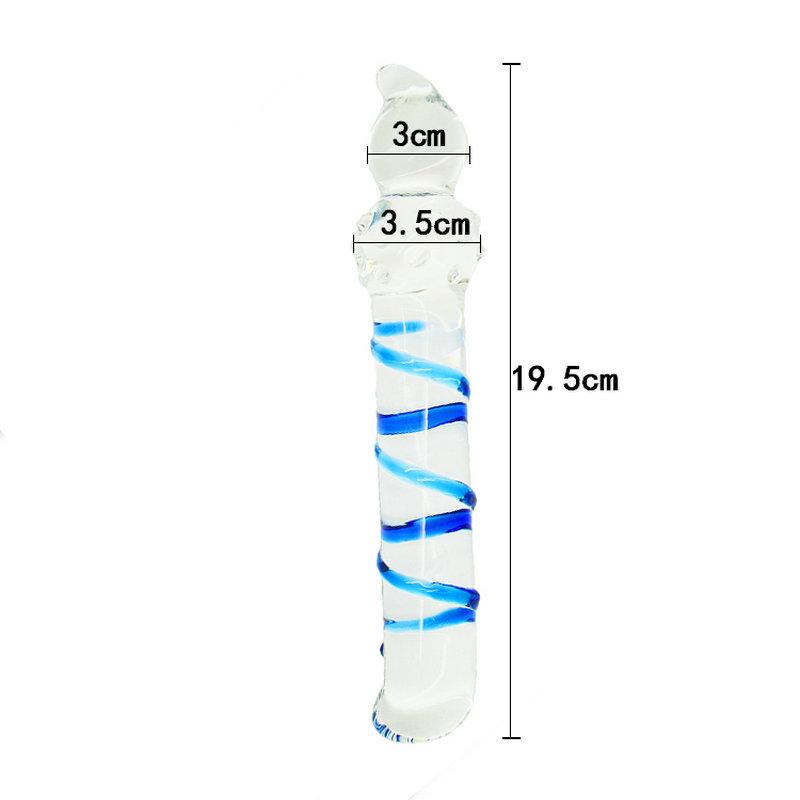 G-Spot Вагина и анальный стеклянный фаллоимитатор Love Секс-игрушки Анальные игрушки Эротические товары Audlt