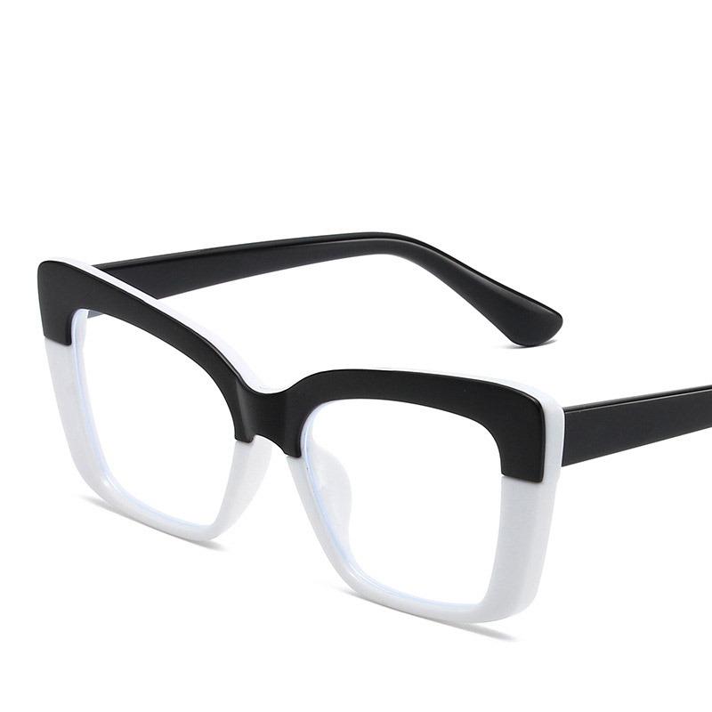 Non-polarized Sunglasses for Women Fashion Retro Cat-eye High-definition Fashionable Anti-blue Light Large Frame Casual Eyewear