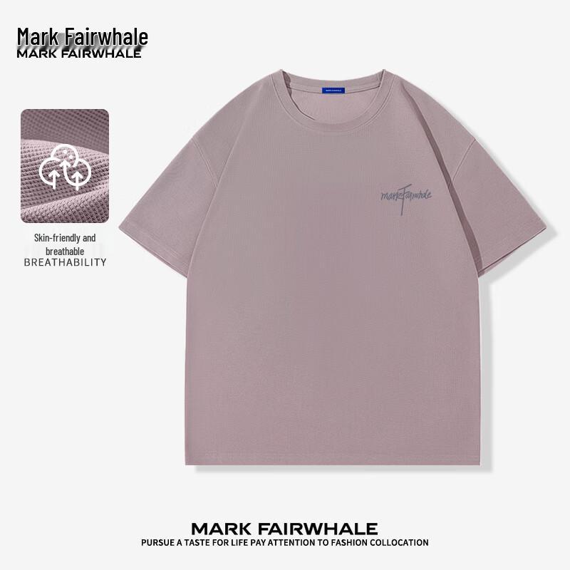 Mark Fairwhale Мужская дышащая футболка с круглым вырезом из вафельного трикотажа