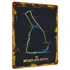 Карта гоночной трассы Road Atlanta Металлическое настенное искусство Декор гоночной трассы для дома Гаража Офиса Подарок