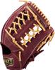 ZETT Soft Steer Baseball Bordeaux Brown x Pastel Brown Size 5 Glove, All-Around, Left-Handed Throw, (4032), (BRGB35530F)