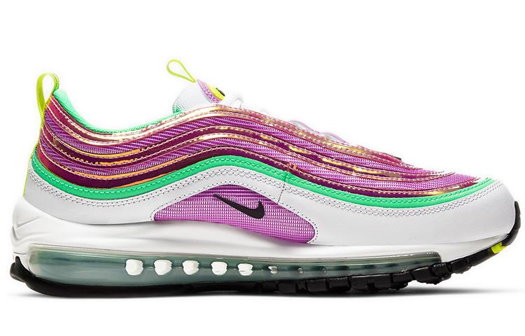 Nike Air Max 97 Белый Электро-зеленый Фуксия Glow Женские CW5591-100