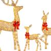 3 шт. Рождественский олененок, семейный декор, симпатичные освещенные олени, рождественские украшения для наружного двора, рождественские украшения для праздничного праздника