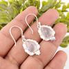 Rose Quartz Gemstone 925 Sterling Silver Earrings Handmade Jewelry Wedding Gift EE-163-35