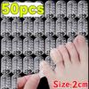 2/50pcs New Transparent Silicone Toe Protector Summer Tasteless Breathable for Women Men Toe Caps Cover Protectors Foot Care