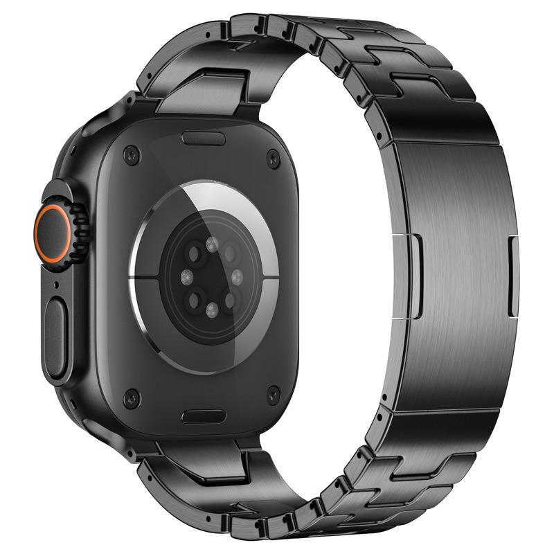 Быстросъемный стальной бизнес-браслет H-звеньев для Apple Watch Ultra 3 / Apple Watch 11