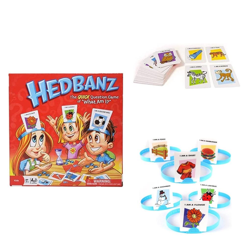 Hedbanz Game What Am I? Guessing Card Game For 2-6 Players