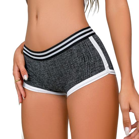 Женские трусы-боксеры, дышащие трусы с низкой талией, женские трусы-боксеры для фитнеса, спорта, дома, спортзала, повседневной носки