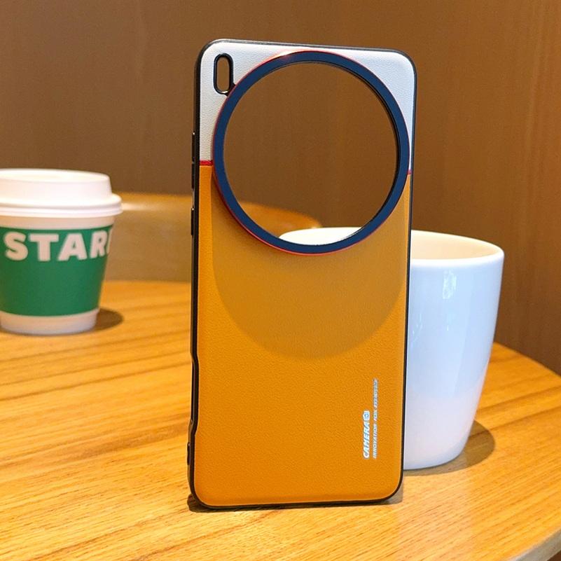 Двухпигментный кожаный чехол для объектива с приподнятой защитой для камеры VIVO X200 Ultra X200s X200 Pro X100s X100