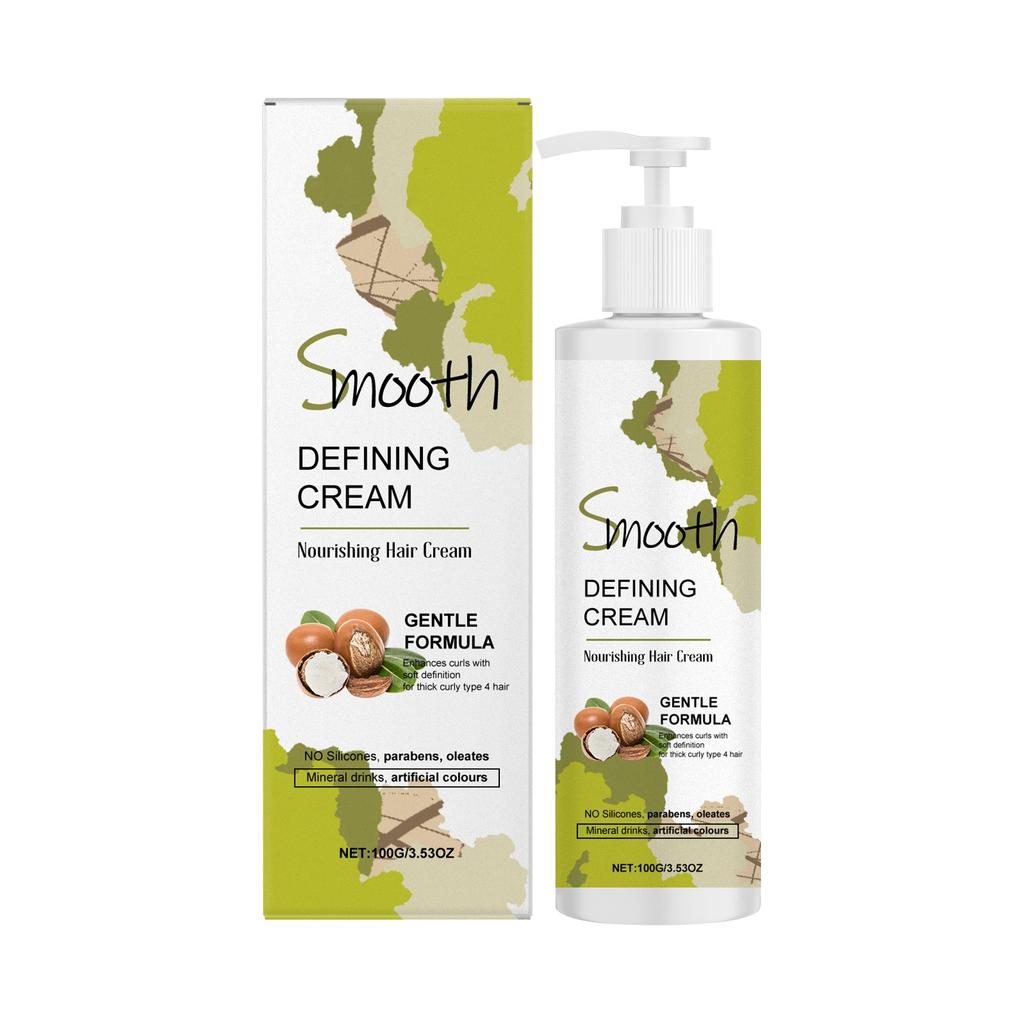 Крем для ухода и укладки вьющихся волос Curly Hair Cream обеспечивает гладкость, что делает его подходящим для прямых и вьющихся волос.