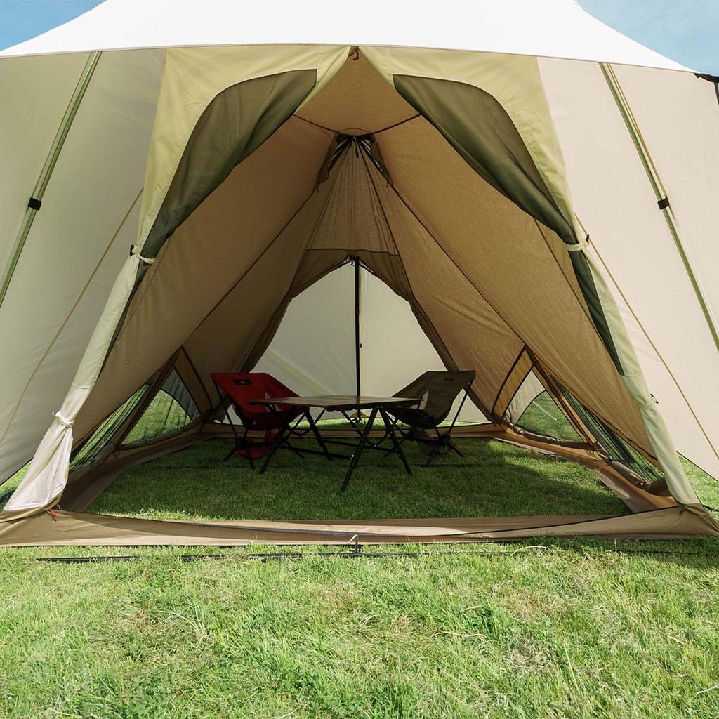 Ogawa Outdoor Camping Tent Piraeus 5 x Sand Beige x Dark Brown 2746 [для людей] Off-white