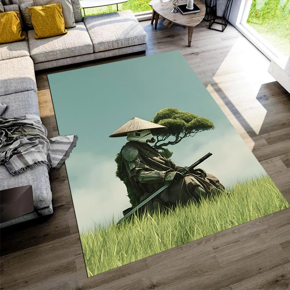 Star Wars Area Rug Design for Kitchen Entryway Hallway Dining Room Anti-slip Rug Anime Office Decor Perfect Gift for Women Men