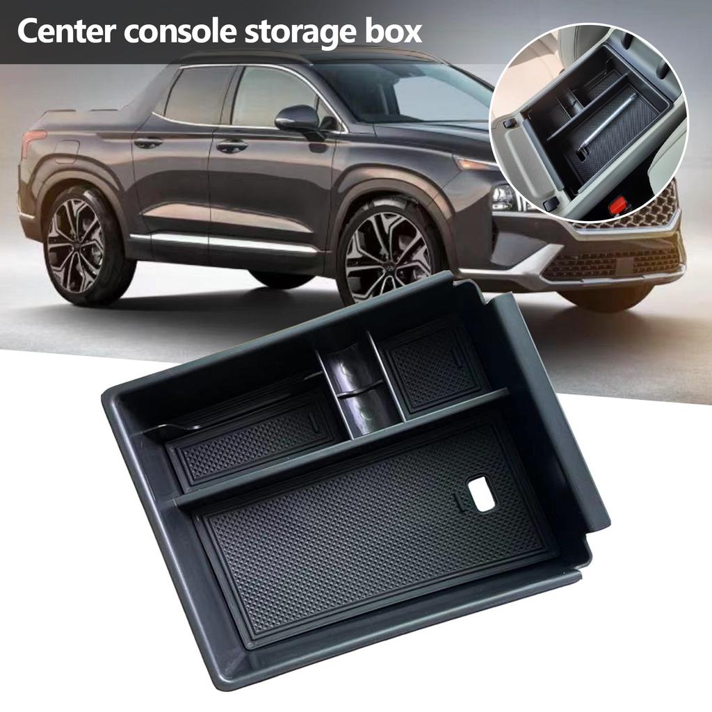 Center Console Organizer Tray For Hyundai Tucson NX4 Limited 2022 Car Central Armrest ABS Secondary Storage