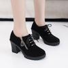 Women High Heels Casual Suede Shoes 2025 Winter New Trend Elegant Luxury Office Shoes Fashion Dress Party Pumps Zapatillas Mujer