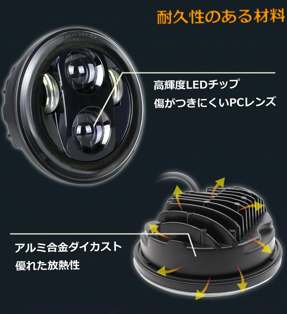 HENGTUAOTO Светодиодная фара с красным ореолом Корпус фары-ковш с креплением Совместима с Shadow Rebel Cafe и Cruiser 5.75" Кольцо, Кронштейн, 750,