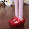Красные мини-туфельки для кукол Blythe 1/6 Пластиковые туфли на танкетке для кукольного домика Licca Обувь для кукол BJD 1/6 Аксессуары