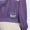 adidas Originals FW22 Лоскутная куртка с капюшоном и принтом логотипа Женская верхняя одежда фиолетового цвета HS1934