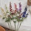 Искусственный Дельфиниум 36,6" Длинный Стебель Букеты из Искусственного Шелка для Высокой Вазы Реалистичный Поддельный