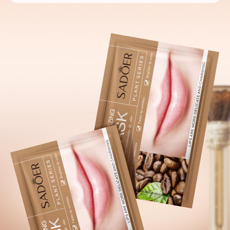 Маска для губ 8 г SADOER Collagen Plant Lip Mask Fading Lip Pattern Pack