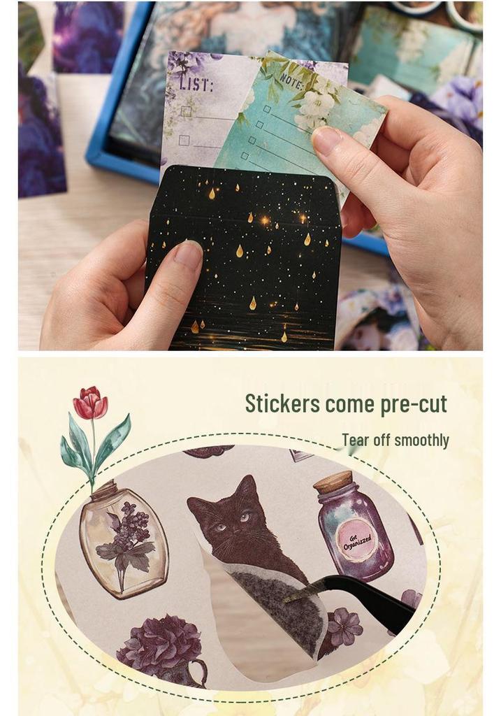 Ретро Набор для DIY Скрапбукинга в Подарок: Коробка с принадлежностями для ведения дневника и канцелярскими товарами
