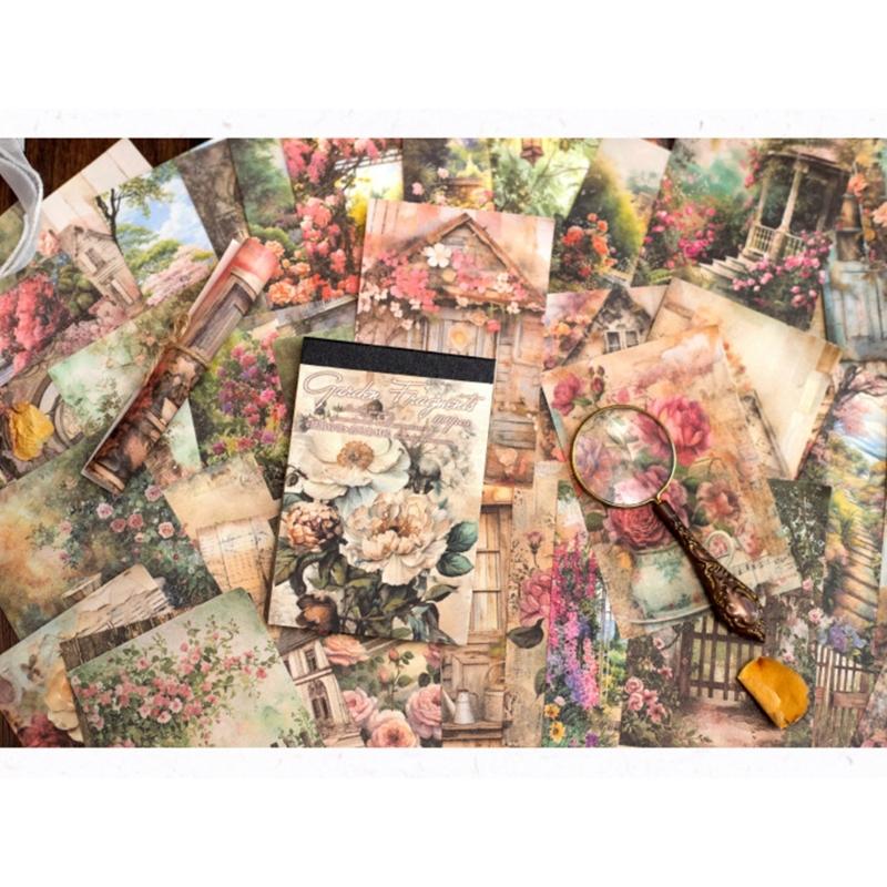 100 Sheets Retro Scrapbooking Backgrounds Paper Journaling Craft Paper For Journaling Cardmaking And Art Craft Project