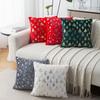 Прочная наволочка на подушку для рождественского дня Защита наполнителя подушки Короткая наволочка для декоративной подушки Съемный чехол для подушки Праздничные принадлежности