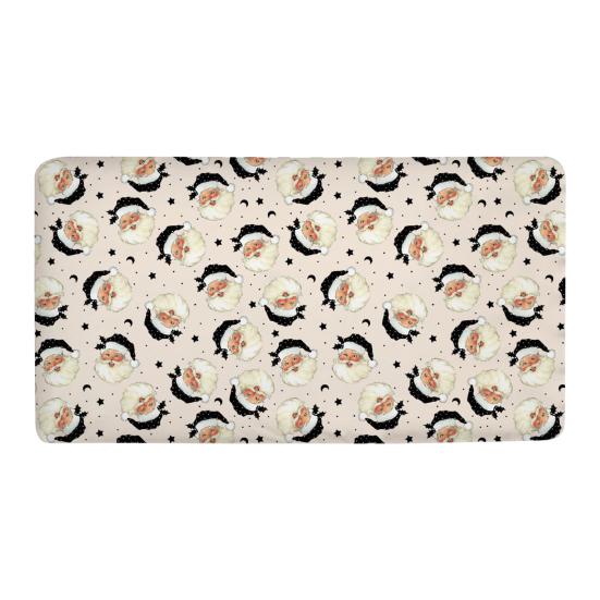 Рождественская простыня на матрас для детской кроватки Дед Мороз Рождественский носок Натяжная простыня для детской кроватки Чехол на матрас для детской кроватки с рождественской елкой для мальчиков и девочек Декор для детской кроватки