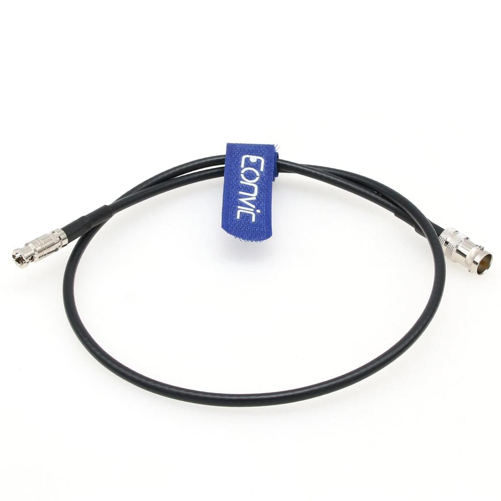 Eonvic High Density Micro Male To Standard BNC Female Cable for Blackmagic Design Blackmagic Video Assist HD-BNC HD-SDI BMCC/BMPCC (60cm)