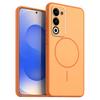 Однотонный матовый чехол из ТПУ для телефона OPPO A5 4G/5G с декоративной печатью кольца в стиле MagSafe